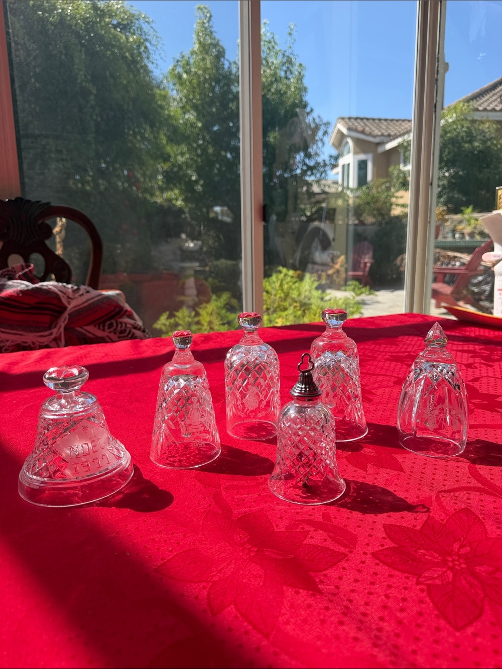 Set of 6 Vintage Waterford Crystal Collectible Bells